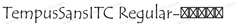 TempusSansITC Regular字体转换